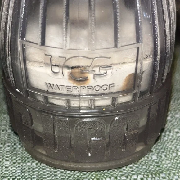 UGG Drizlita Clear Waterproof Womens Rain Boot w Sheepskin Insole sz 6 NWOT - Picture 8 of 15